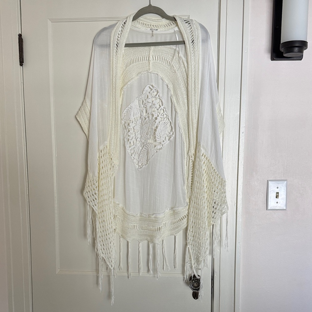 Miracle Ivory Knit Swim Coverup